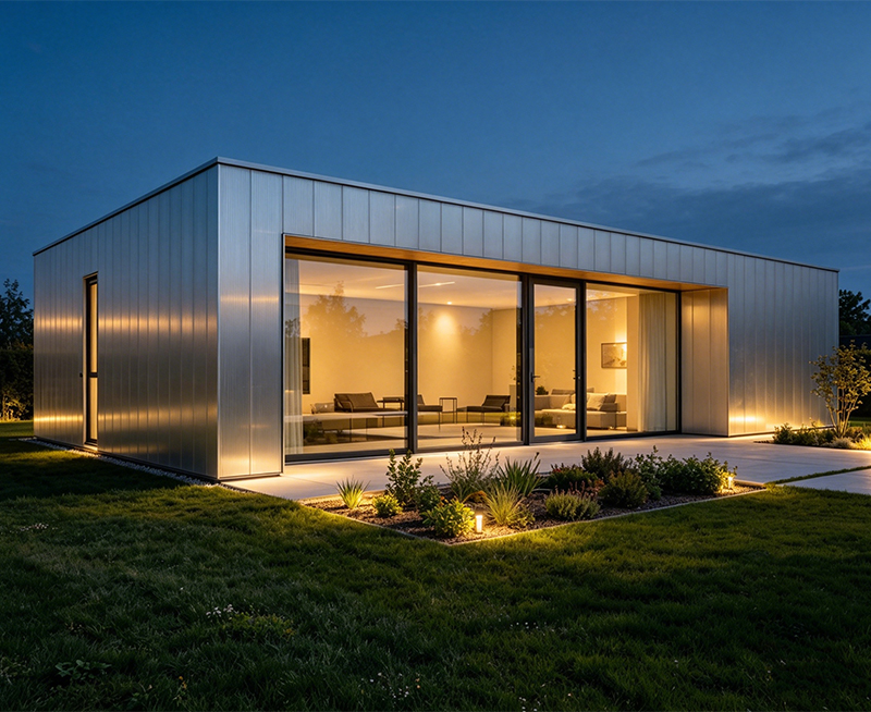 Logement modulaire &agrave; structure m&eacute;tallique